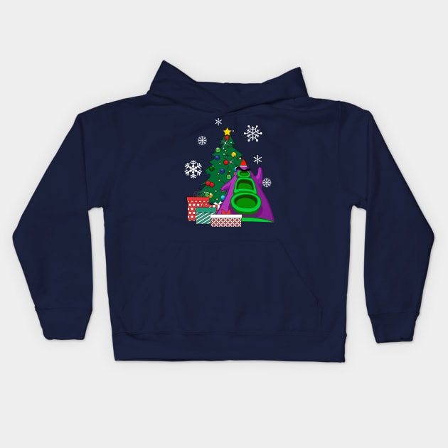 Day Of The Tentacle Around The Christmas Tree Kids Hoodie by Nova5